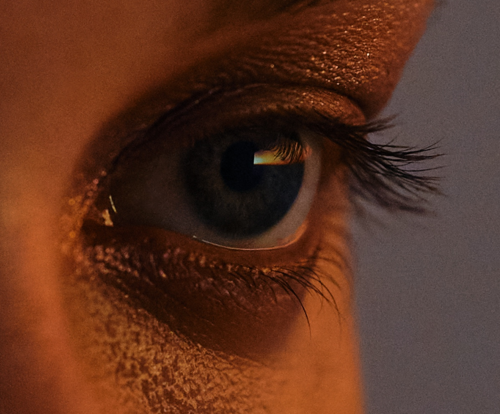 Illustrative close-up of an eye and surrounding skin, not an analysis result